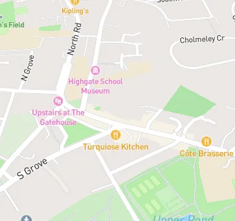 map for The Highgate Pharmacy