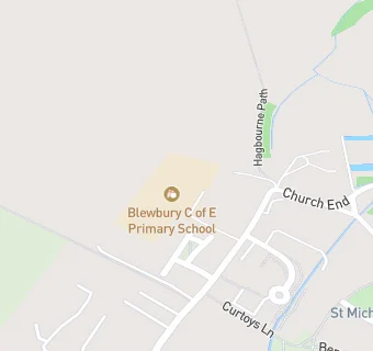 map for Blewbury Endowed Church of England Primary School