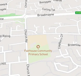 map for Fairhouse Community Infant School