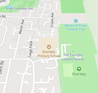 map for Eversley Primary School