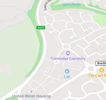 map for Ty Penrhos Care