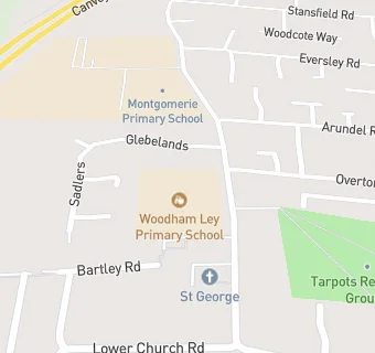 map for Woodham Ley Primary School