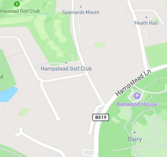 map for Hampstead Golf Club