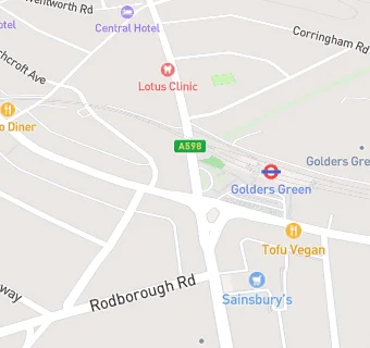 map for GAIL's Golders Green