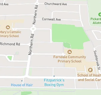 map for Ferndale Primary School & Nursery