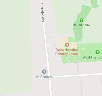 map for West Horndon Primary School