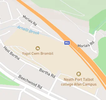 map for Ysgol Cwm Brombil