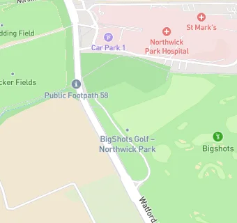 map for Kitchen Club-Playgolf Northwick Park