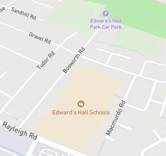 map for Edwards Hall Junior School