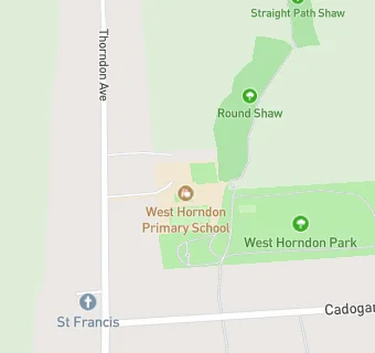 map for West Horndon Primary School