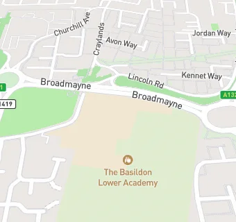 map for The Basildon Lower Academy