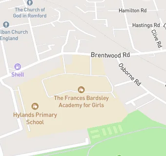 map for The Frances Bardsley School for Girls