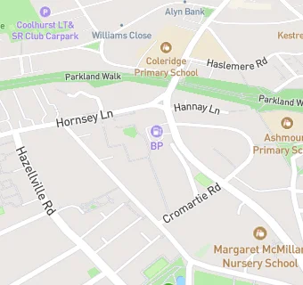 map for Hornsey Day Nursery