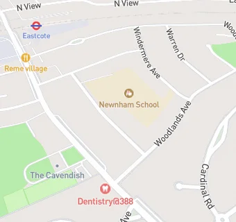 map for Newnham Infant and Nursery School Breakfast Club