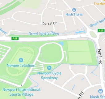 map for Newport Cycle Speedway Club