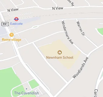 map for Newnham Junior & Infant School