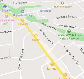 map for Cocoro Highgate