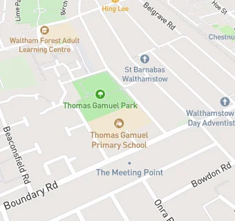 map for Thomas Gamuel Primary School