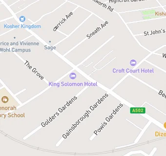 map for King Solomon Hotel