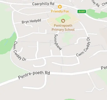 map for Pentrepoeth C.P. School