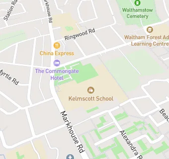 map for Kelmscott School