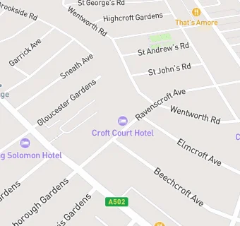 map for Croft Court Hotel