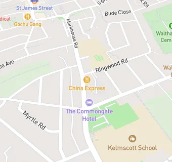 map for The Commongate Hotel