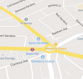 map for Gants Hill Halal