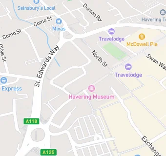 map for Havering Volunteer Centre