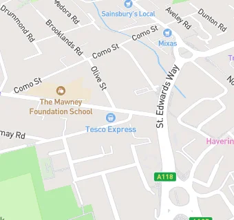 map for Tesco Express