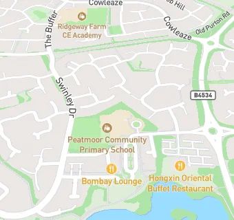 map for Peatmoor Community Primary School