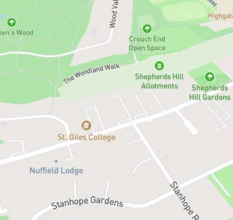 map for St Giles College