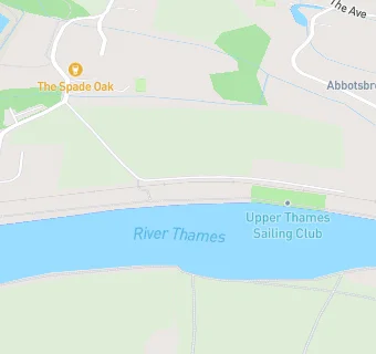 map for Upper Thames Sailing Club