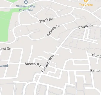 map for Fryerns Medical Centre