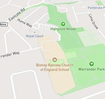 map for Bishop Ramsey CofE Secondary School
