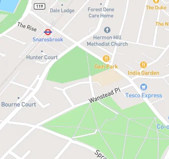 map for Wanstead Church School