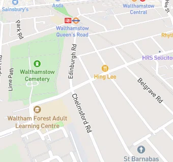 map for WF Catering at Edinburgh Primary School