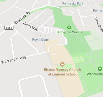 map for Bishop Ramsey CofE Voluntary Aided Secondary School