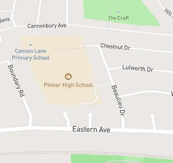 map for Pinner High School