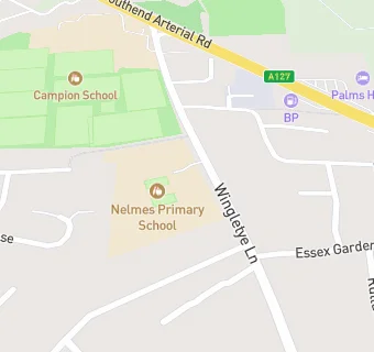 map for Nelmes Primary School