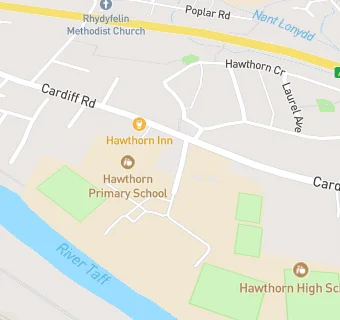 map for Hawthorn Primary School