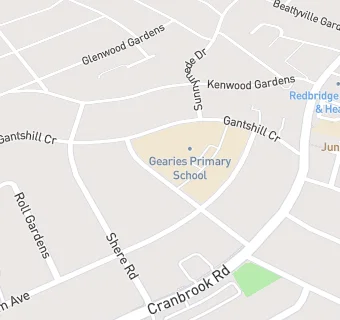 map for Gearies Primary School