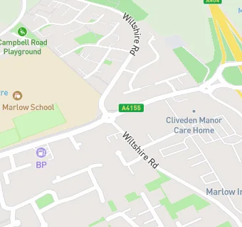 map for Cliveden Manor Care Home