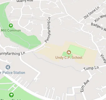 map for Undy C.P. School