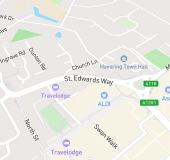 map for St Edwards Medical Centre