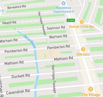 map for South Harringay Infant School