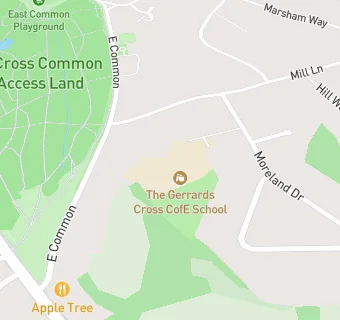 map for The Gerrards Cross CofE School