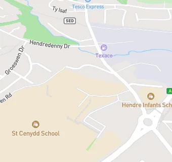 map for St Cenydd School