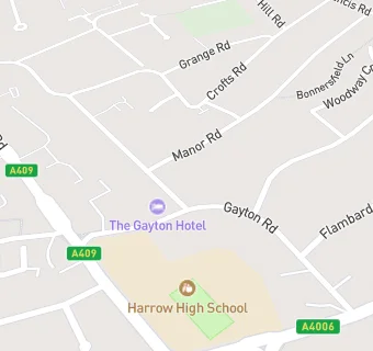 map for The Northwick Surgery