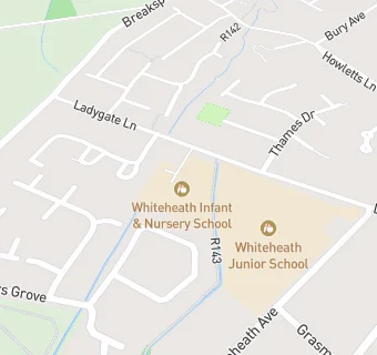 map for Whiteheath Infant School